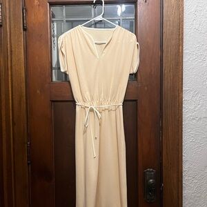 Vintage 50s 60s Dress with Tie Waist